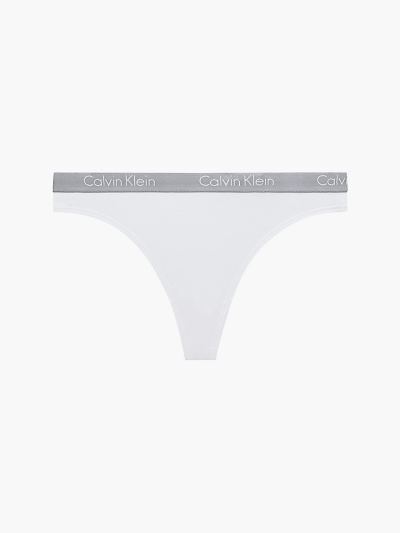 Calvin Klein Underwear HU469095 | Calvin Klein Radiant Cotton Női Tanga Fehér